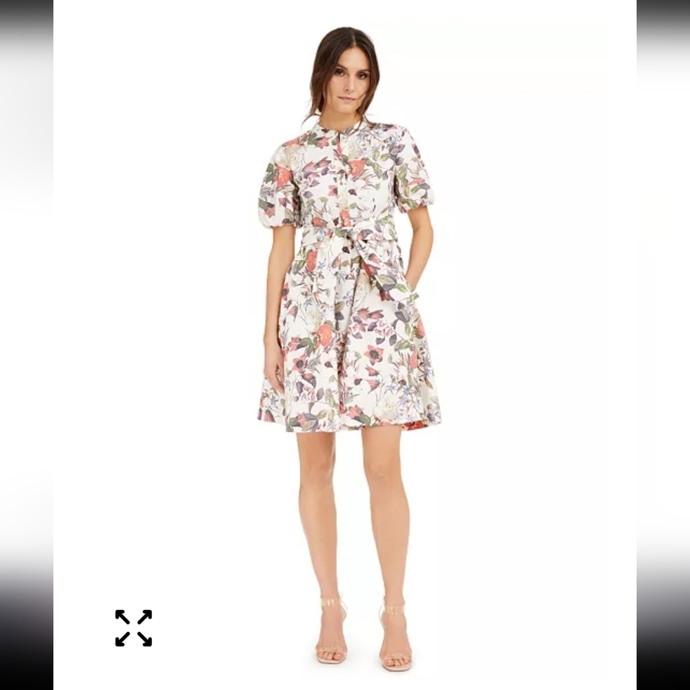 INC International Concepts Multicolor Floral Mini‎ Dress